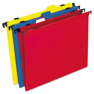 Pendaflex® 2-in-1 Colored Poly Folders With Built-in Tabs, Letter Size, 1-3-cut Tab, Assorted, 10-pack freeshipping - TVN Wholesale
